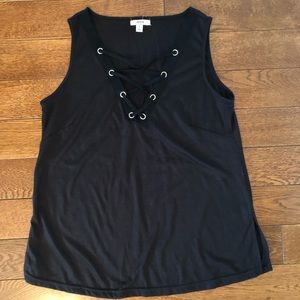 Lace up tank